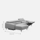 MARKUS Motion Sofa, L210, 342 brown (G3)  [Display]